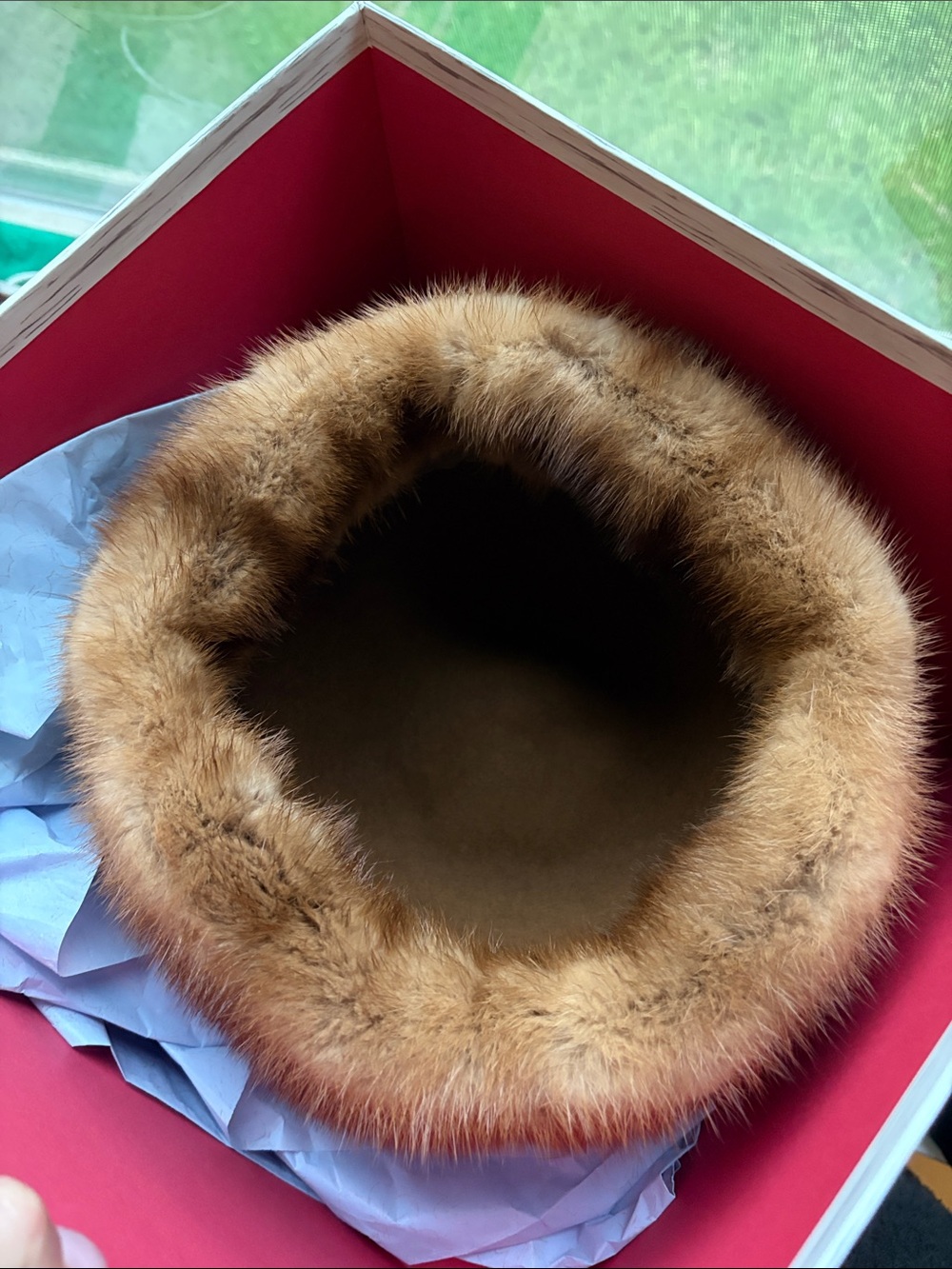 J. Mendel Brown Fur-Trim Wool Cloche Hat - Picture 7 of 7